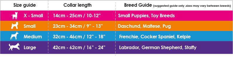 Neoprene Dog Collar - STELLA