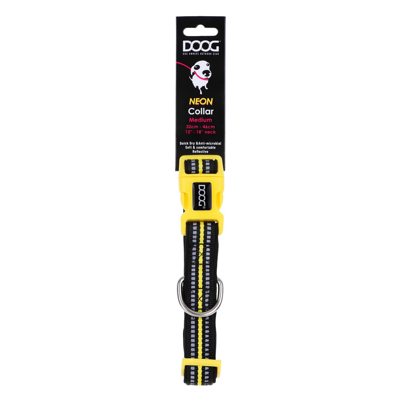 Neoprene Dog Collar - BOLT (NEON)